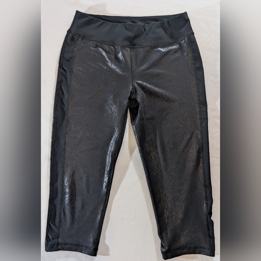 Ki Pro Performance Yoga Capri Leggings Pants Womens  Medium Black